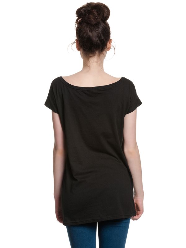 Nastrovje Potsdam Alice im Wunderland Mad Here Smile Damen Loose-Shirt schwarz Black Friday