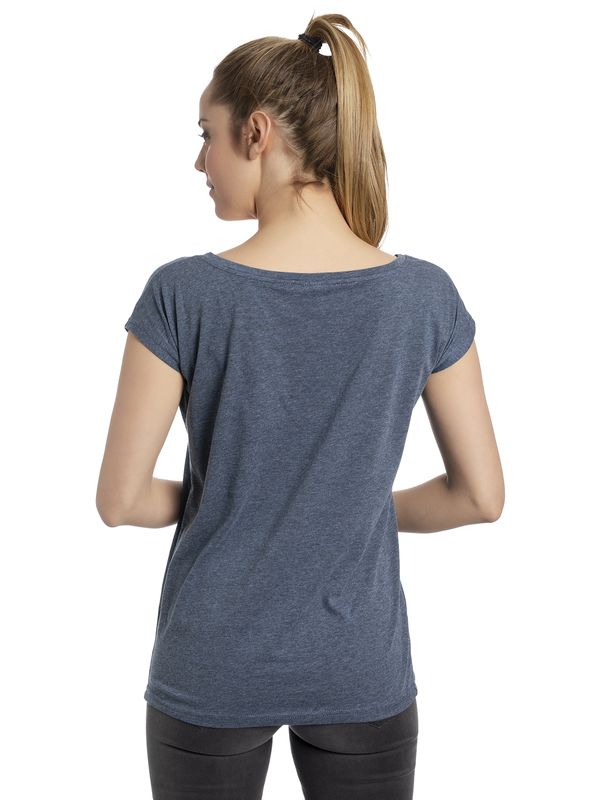 Nastrovje Potsdam Dragons, Drachenzähmen leicht gemacht Myself Damen Loose-Shirt blau meliert Weihnachtsangebot