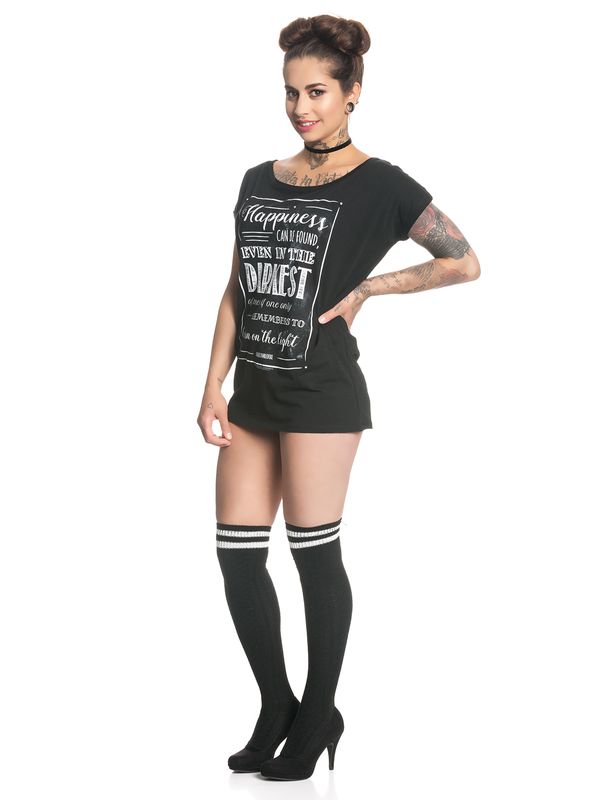 Nastrovje Potsdam Harry Potter Happiness Can Be Found Damen Loose-Shirt schwarz Bestseller