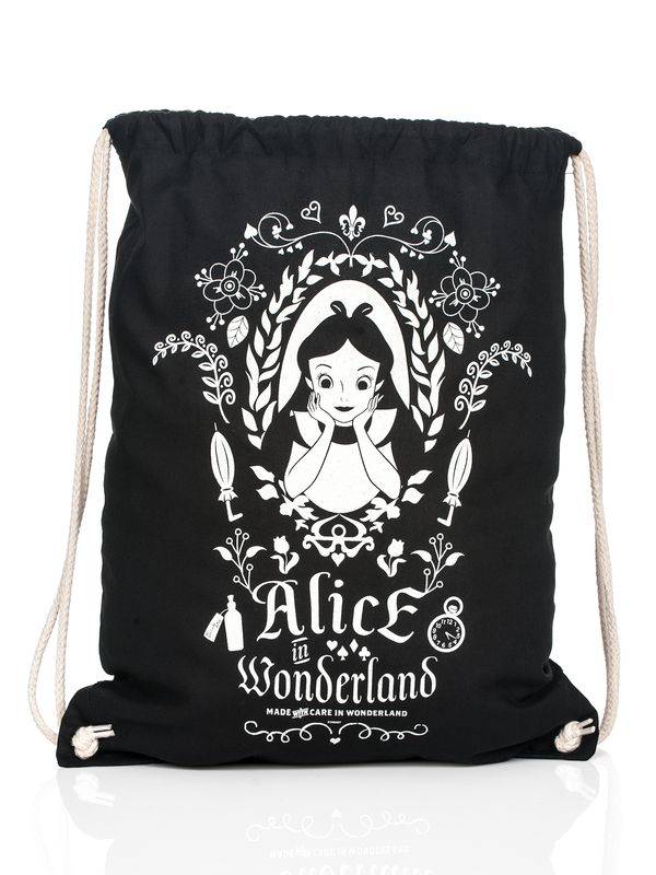 Nastrovje Potsdam Alice im Wunderland Mirror black Gymbag schwarz Räumungsverkauf