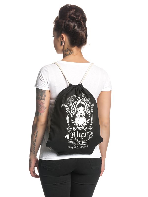 Nastrovje Potsdam Alice im Wunderland Mirror black Gymbag schwarz Räumungsverkauf