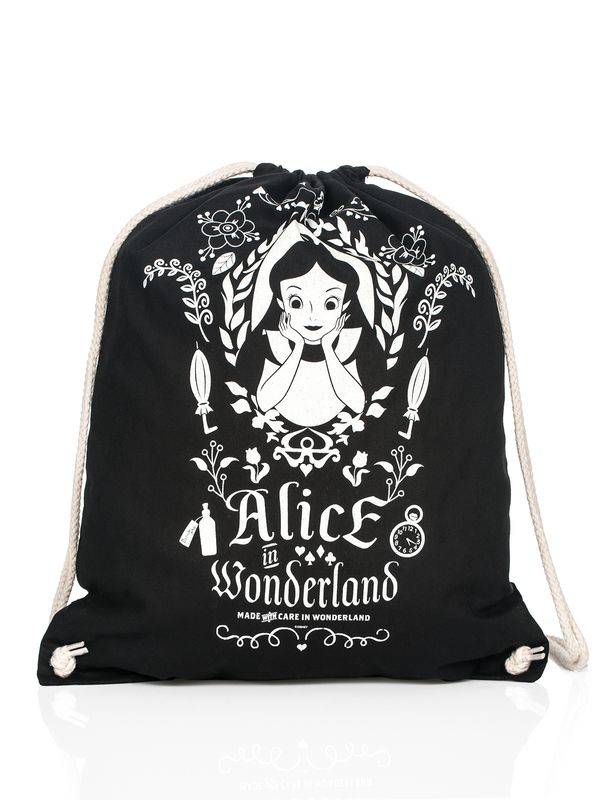 Nastrovje Potsdam Alice im Wunderland Mirror black Gymbag schwarz Räumungsverkauf