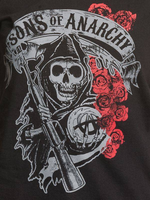 Nastrovje Potsdam Sons of Anarchy Reaper & Roses Girl T-shirt black Letzte 3 Tage