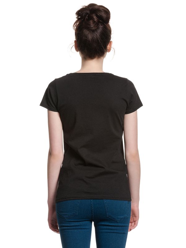 Nastrovje Potsdam Alice im Wunderland Smile Damen T-Shirt schwarz JETZT KAUFEN