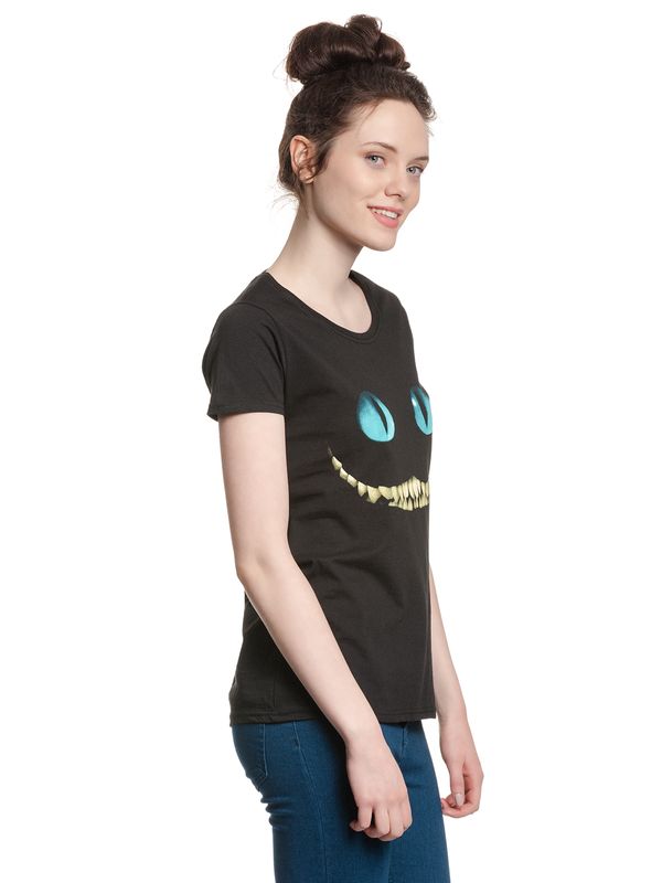 Nastrovje Potsdam Alice im Wunderland Smile Damen T-Shirt schwarz JETZT KAUFEN