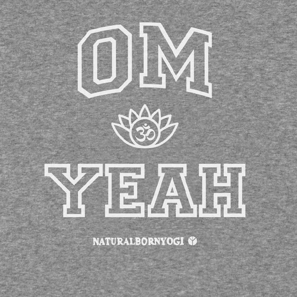 Natural Born Yogi Om Yeah – Sweatshirt Hoodie-Kleid grau Jubiläumsangebot