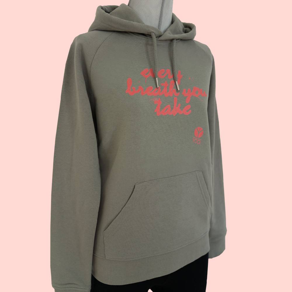 Natural Born Yogi Every Breath – Sweatshirt Hoodie Exklusive Angebote