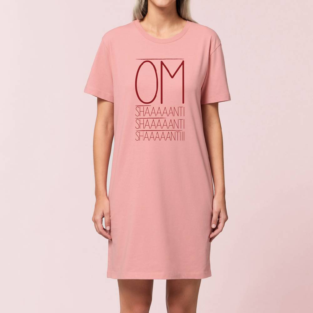 Natural Born Yogi Om Shanti – Yoga Shirtkleid rose Große Rabatte