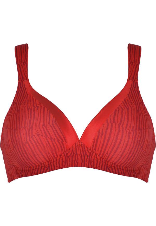 Naturana Bügelloser BH mit Schale und Glanzband - Negroni Print Großer Ausverkauf