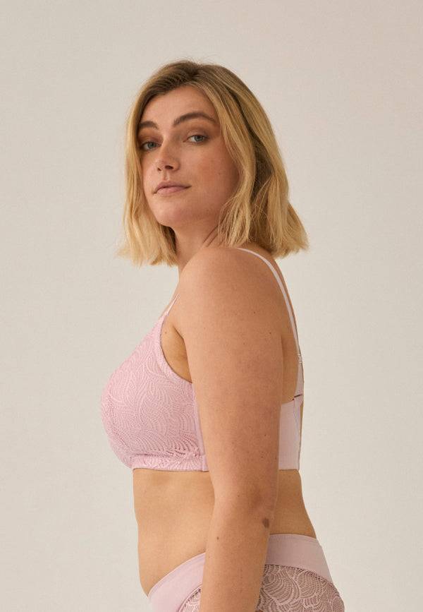 Naturana Soft-BH mit Schale und Spitze - Pink Rose Begrenztes Angebot