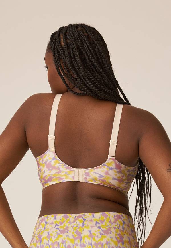 Naturana Soft-BH mit Side Smoother Effekt - Smoked Orchid Print Preisnachlass