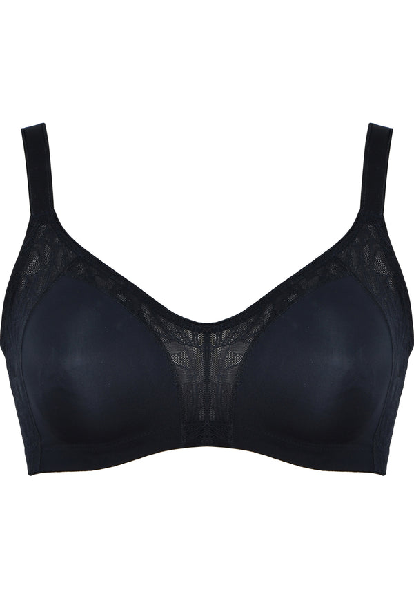 Naturana Minimizer und Side Smoother BH mit Spitze - Schwarz Weihnachtsangebot