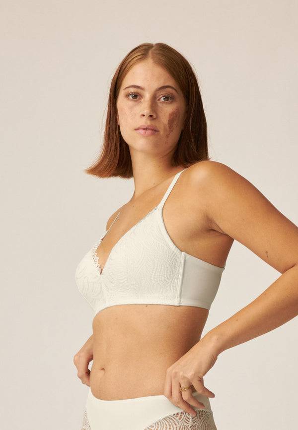 Naturana Soft-BH mit Schale und Spitze - Ecru Räumungsverkauf