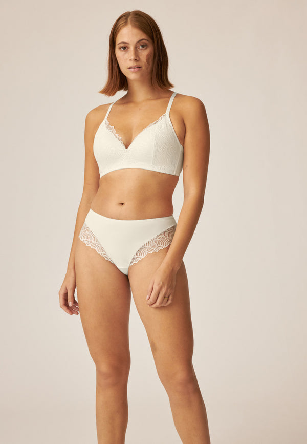 Naturana Soft-BH mit Schale und Spitze - Ecru Räumungsverkauf