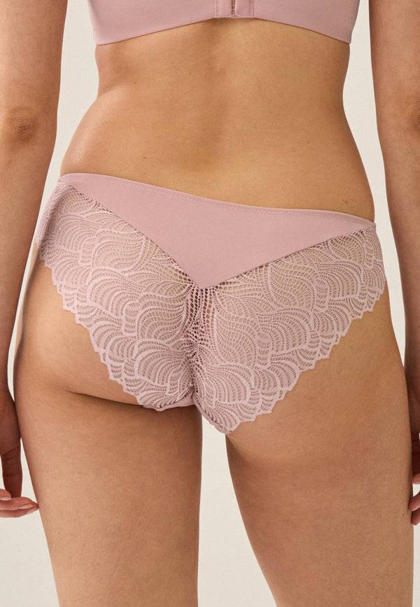 Naturana Slip mit Spitzendetails - Pink Rose Sonderangebot der Fabrik