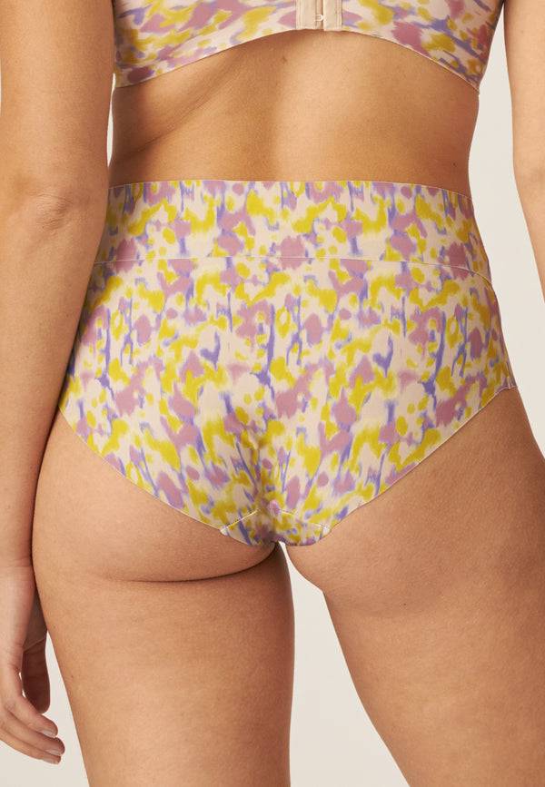 Naturana High Waist Slip mit leichtem Shape-Effekt - Smoked Orchid Print Riesige Rabatte