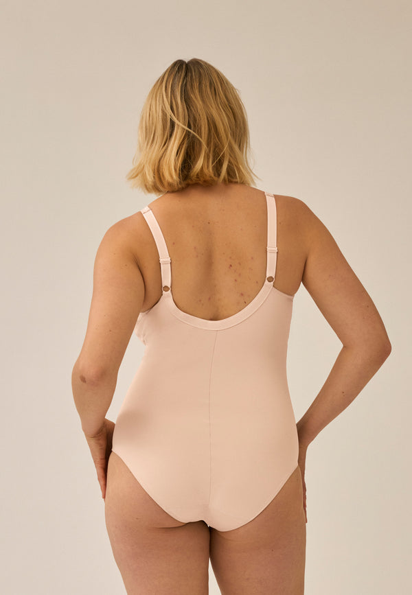 Naturana Minimizer Soft-Body mit Glanzband - Light Beige Kostenloser Versand international