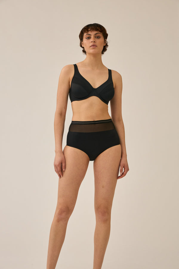 Naturana Bügel-BH mit Spitzendetails - Schwarz Günstig kaufen