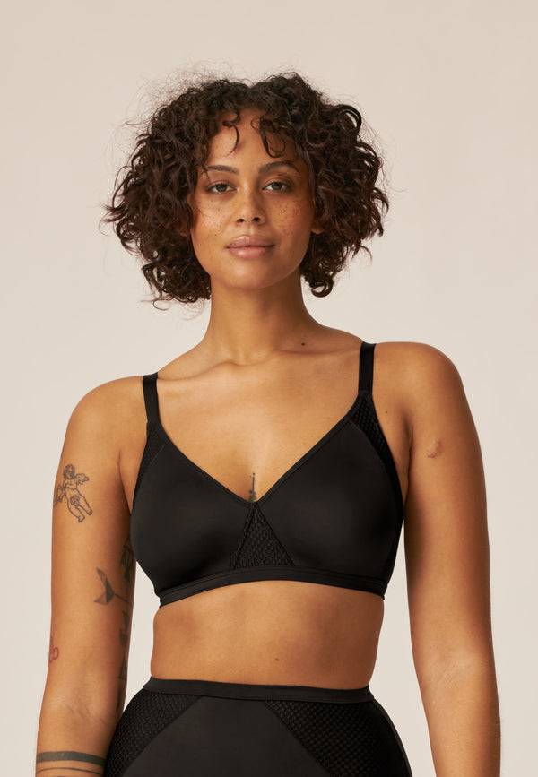 Naturana Dynamischer Wohlfühl-BH - Schwarz Flash Sale