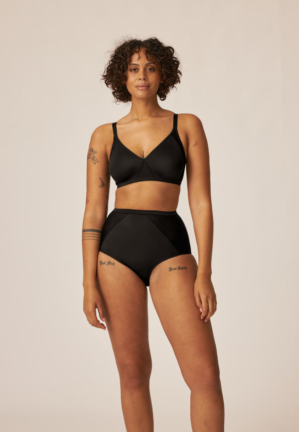 Naturana Dynamischer Wohlfühl-BH - Schwarz Flash Sale