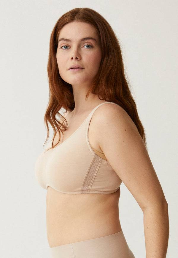 Naturana Soft-BH aus Baumwolle - Light Beige Lagerräumung