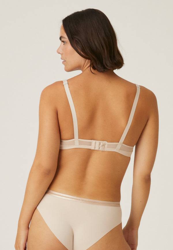Naturana Spacer Bügel-BH mit Mesh Details - Light Beige Blitzangebot