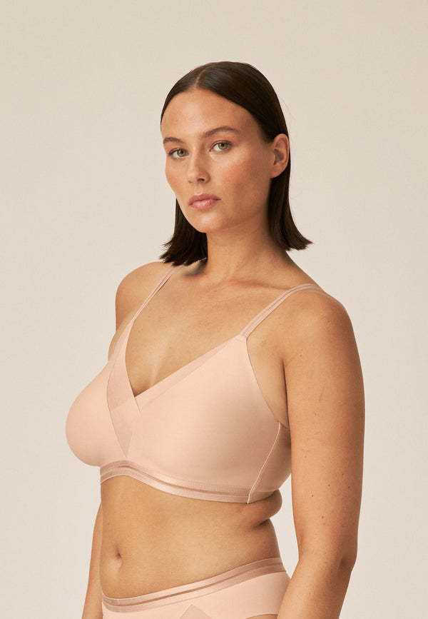 Naturana Softer Wohlfühl-BH mit Mesh-Details - Light Beige Bestseller