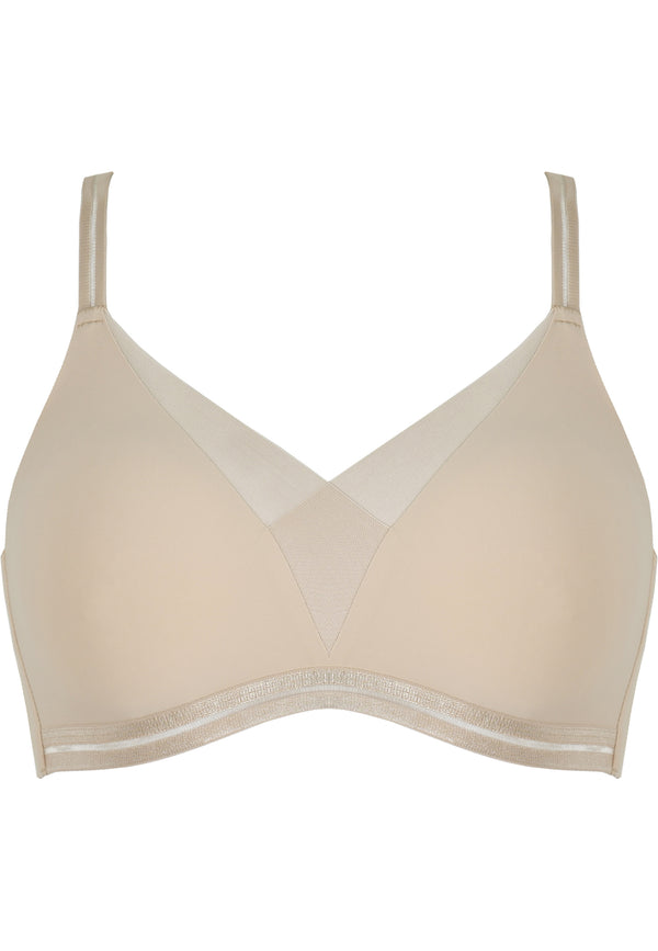 Naturana Softer Wohlfühl-BH mit Mesh-Details - Light Beige Bestseller
