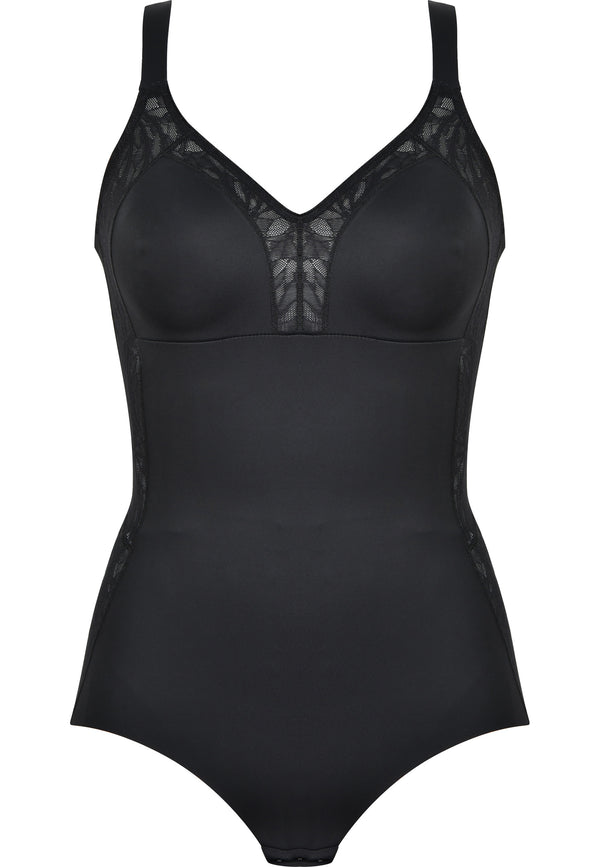 Naturana Minimizer Body mit Spitze - Schwarz Sonderangebote