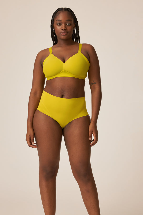 Naturana High Waist Slip mit leichtem Shape-Effekt - Golden Olive Wochenangebot