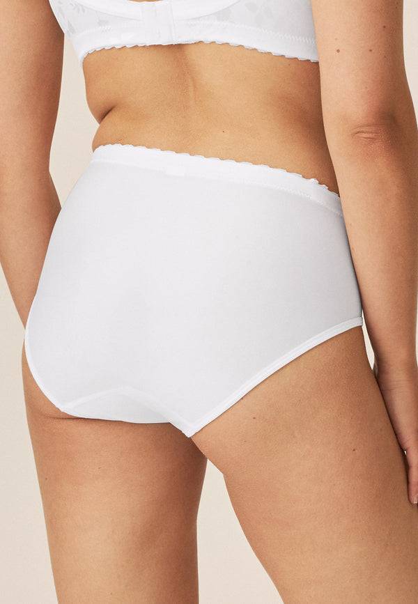 Naturana Minimizer Slip mit Blumenmuster - Weiss Letzter Tag