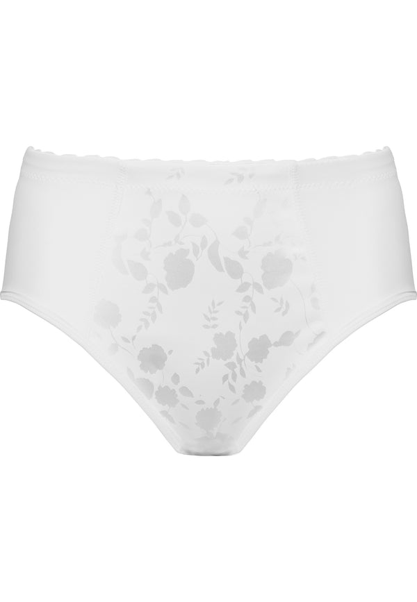 Naturana Minimizer Slip mit Blumenmuster - Weiss Letzter Tag