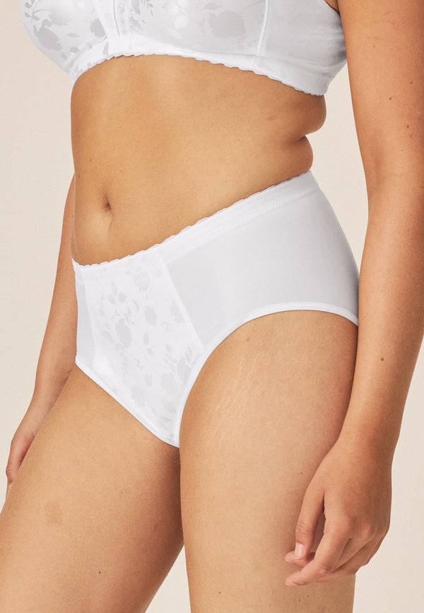 Naturana Minimizer Slip mit Blumenmuster - Weiss Letzter Tag