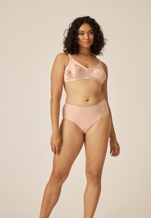 Naturana Minimizer Slip mit Blumenmuster - Light Beige Bis zu 60% Rabatt