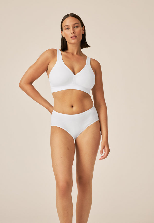 Naturana Athleisure Soft-BH - Weiss Speichern exportieren