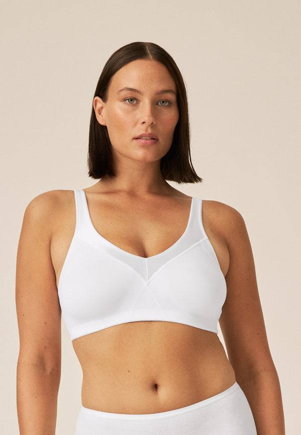 Naturana Minimizer Soft-BH mit Glanzband - Weiss Im Verkauf