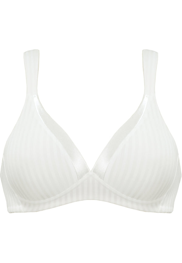 Naturana Streifen Soft-BH mit Schale - Ecru Gestreift 50% Rabatt für begrenzte Zeit