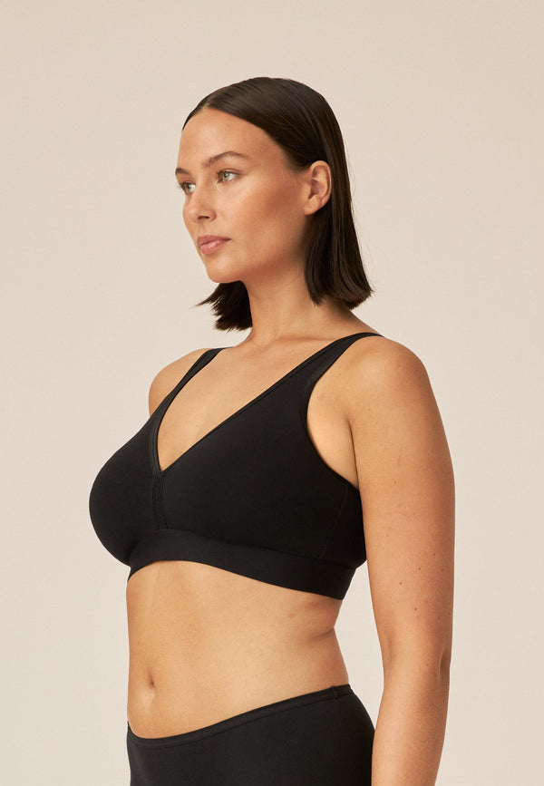 Naturana Athleisure Soft-BH - Schwarz Rabatte dieses Monats