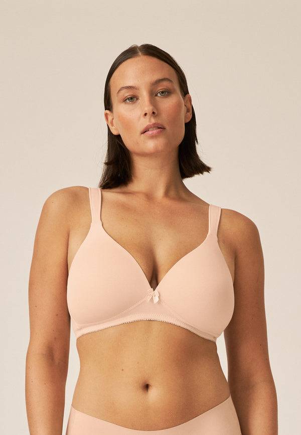 Naturana Soft-BH mit Schale und Entlastungsträgern - Light Beige Outlet