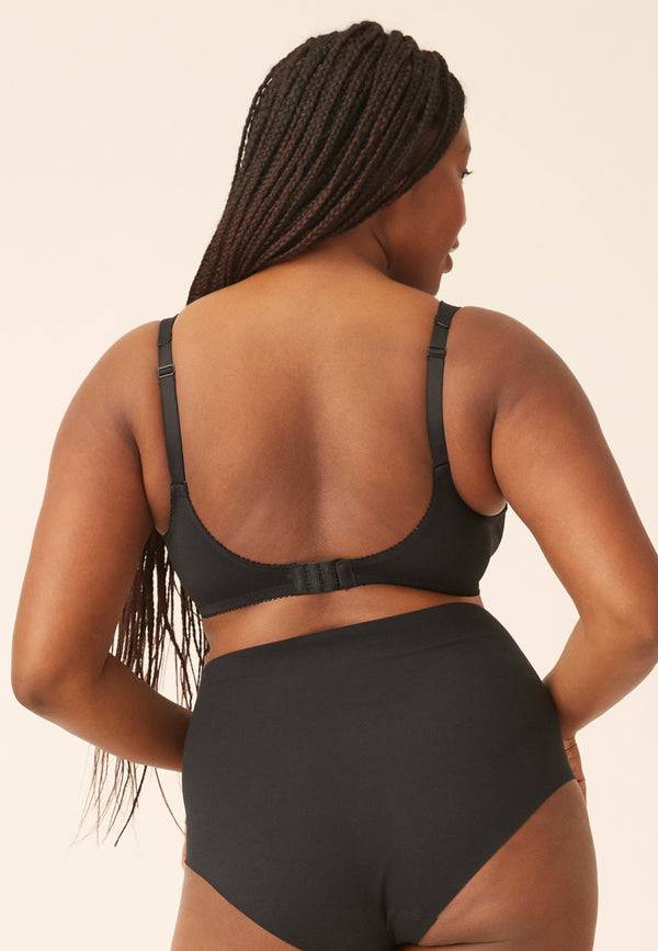 Naturana Soft-BH mit Schale und Entlastungsträgern - Schwarz Auslauf