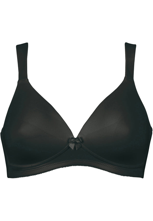 Naturana Soft-BH mit Schale und Entlastungsträgern - Schwarz Auslauf