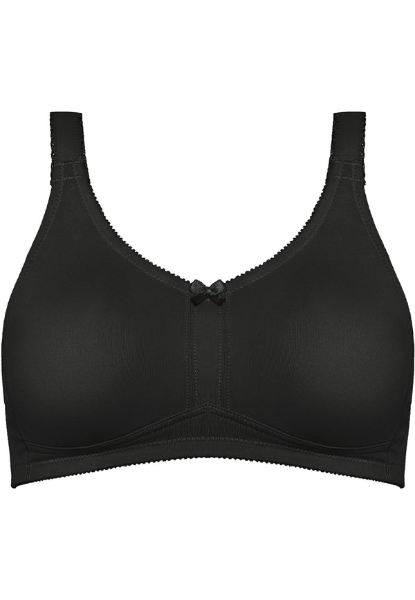 Naturana Klassischer Soft-BH mit Tasche - Schwarz Fabrik Onlineshop