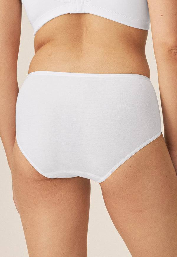 Naturana Midi Slip aus Biobaumwolle - Weiss Fabrikpreis