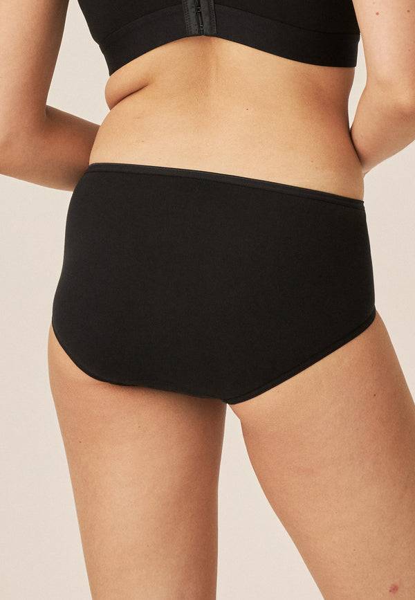Naturana Midi Slip aus Biobaumwolle - Schwarz Sonderangebot