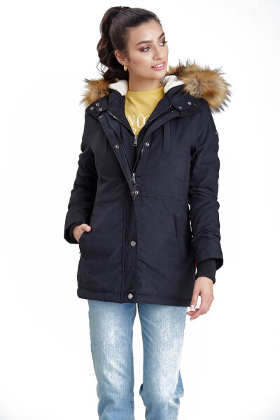 Navahoo Akira warme Damen Winterjacke mit Kapuze Begrenztes Angebot