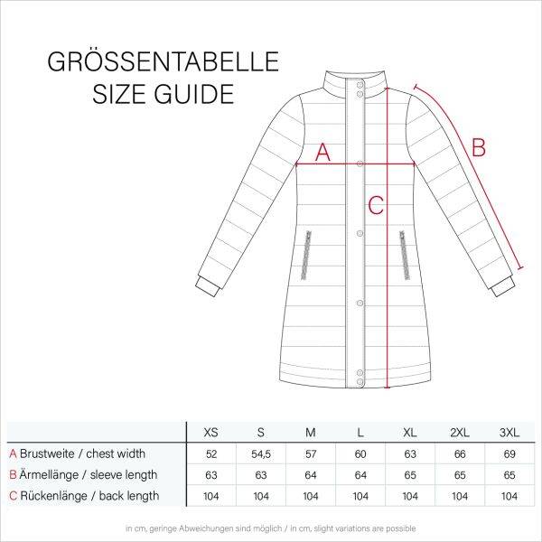 Navahoo Benikoo Damen lange Winterjacke Exklusivangebot