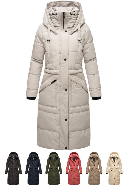Navahoo Ayumii Damen lange Winter Steppjacke Preisnachlass
