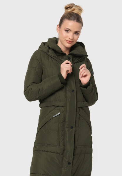 Navahoo Ayumii Damen lange Winter Steppjacke Preisnachlass