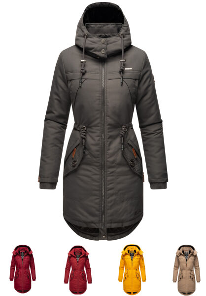 Navahoo Kamil Damen Parka Winterjacke mit Kapuze Top Angebot