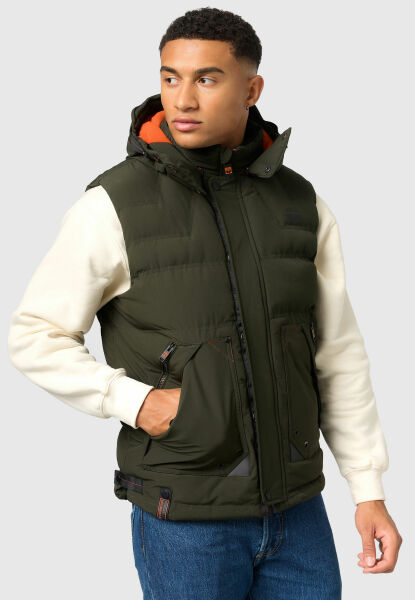 Navahoo Stone Harbour Egoor Herren Winter Steppweste Kostenlose Rückgabe
